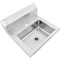 Global Equipment Global Industrial„¢ Stainless Steel Wall Mount Hand Sink W/Strainer, 14"x10"x5" Deep HS-18